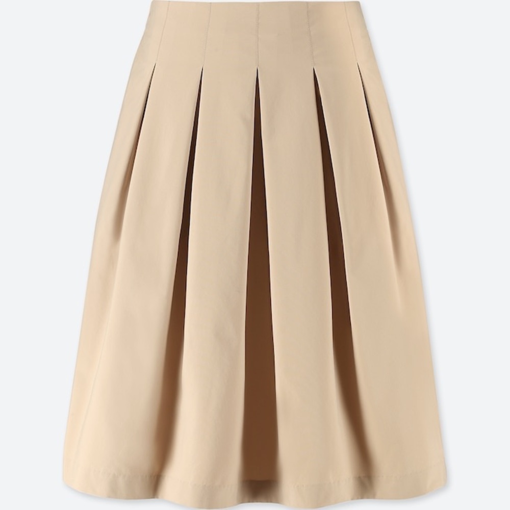 Uniqlo High Waisted Dry Stretch Tucked Skirt!